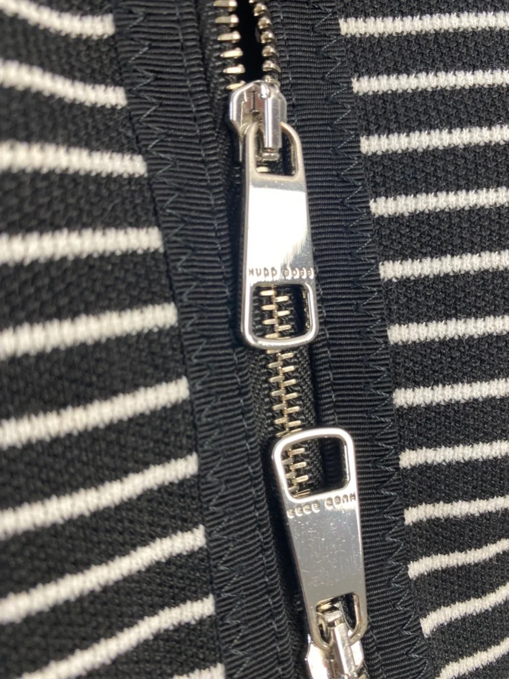 Hugo Boss Kubina Stripe Knit Jacket Cropped Size 2